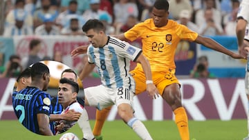 Sale a la luz el origen de la pelea entre Acuña y Dumfries que culminó en el Mundial de Clubes