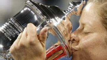 VICTORIA SORPRESA. La ex número uno mundial reconoció que no esperaba ganar un título tan pronto desde que decidiera volver al circuito hace dos meses.