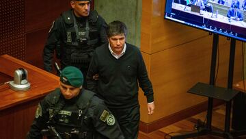 Se desarrolla la formalizacion del ex subsecretario del interior Manuel Monsalve, en el Centro de Justicia.