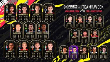 TOTW 9 de FIFA 20 con Messi y Lewandowski ya disponible