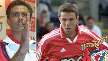 Jos&eacute; Mourinho y Carlos Marchena coincidieron en el Benfica.