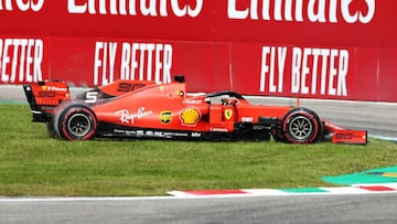 Sebastian Vettel (Ferrari SF90). Monza, Italia, F1 2019.