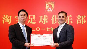 El exjugador del Real Madrid, Fabio Cannavaro, nuevo entrenador del Guangzhou Evergrande.