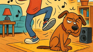 Your dog has a different sense of hearing that can make some music torturous to listen to, especially at higher volumes. (Image: Microsoft Co-Pilot)