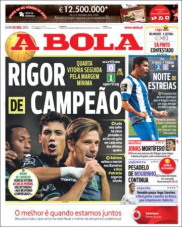 Portadas de la prensa mundial