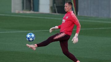 Ter Stegen no hizo fiesta y acudió a la Ciudad Deportiva