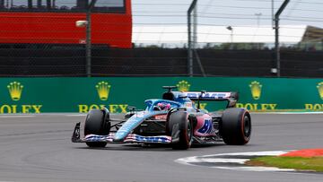 Fernando Alonso (Alpine A522). Silverstone, Gran Bretaña. F1 2022.