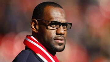 El jugador de Los Angeles Lakers es socio del campeón de la Champions League y aprovechó la oportunidad para festejar la obtención del título.