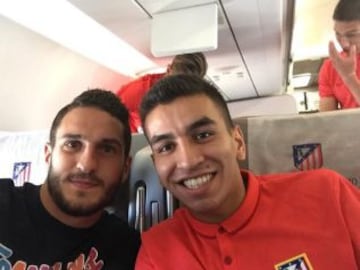 Los futbolistas en las concentraciones