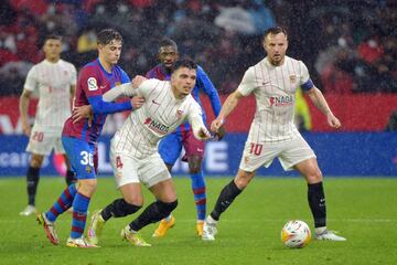 Rekik, Gavi, Dembelé y Rakitic.