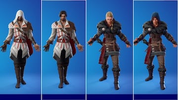 Los skins Ezio Auditore y Eivor, Hija de Varin, de Assassin&#039;s Creed, en Fortnite