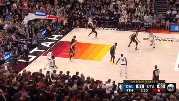 Con el partido 90-91 y Luka hace esto ante 2,35m de envergadura: miren al dueño de los Mavs