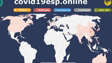 El preocupante video que muestra la propagación del coronavirus en el mundo