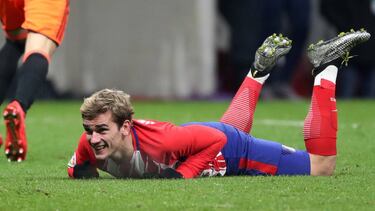 Griezmann, en el choque ante el Valencia.
