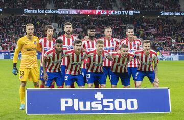 Equipo del Atlético de Madrid.