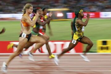 Shelly-Ann Fraser-Pryce y Dafne Schippers.  