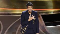 HOLLYWOOD, CA - March 27, 2022.   Sebastián Yatra performs    during the show  at the 94th Academy Awards at the Dolby Theatre at Ovation Hollywood on Sunday, March 27, 2022.  (Myung Chun / Los Angeles Times via Getty Images)