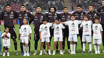 Players of Mexico during the game international friendly between Mexican National team (Mexico) and United States (USA) at Akron Stadium, on October 15, 2024, Guadalajara, Jalisco, Mexico.