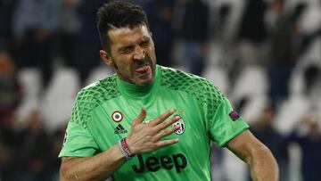 Football Soccer - Juventus v AS Monaco - UEFA Champions League Semi Final Second Leg - Juventus Stadium, Turin, Italy - 9/5/17 Juventus' Gianluigi Buffon celebrates after the match Reuters / Stefano Rellandini Livepic