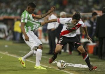 Atlético Nacional y River Plate igualaron 1-1 en la primera final de la Copa Sudamericana. 