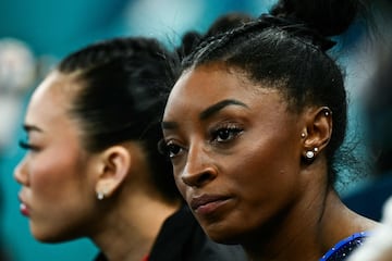 Sunisa Lee and Simone Biles.