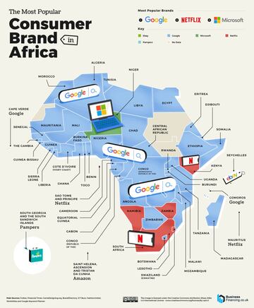 Mapa de las marcas más populares en el mundo: ¿cuál es la favorita en España?