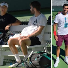 Un español pone a punto a Alcaraz y Badosa en California