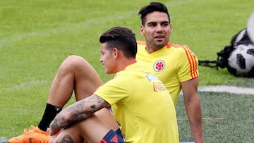 Falcao y  James Rodríguez