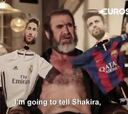 Cantona se ríe del lío entre Ramos y Piqué por los árbitros