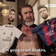Eric Cantona se ríe de Sergio Ramos, Piqué y los árbitros