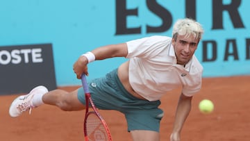 Dani Mérida, en su partido contra Marco Trungelliti en el Madrid Open.