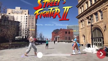 Así se consiguen los K.O. Street Fighter 2 en realidad aumentada
