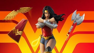 Arte oficial del skin Wonder Woman en Fortnite