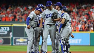 Yu Darvish tuvo una horrible actuaci&oacute;n en su debut en las Series Mundiales con los Dodgers.