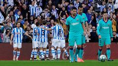 El Barça salió trasquilado: perdió en posesión y pases ante la Real