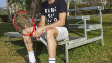 Roberto Bautista, antes de un entrenamiento en La Coma.