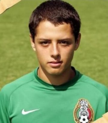 Javier Hernández 'Chicharito' en las categorías inferiores de la selección de México.