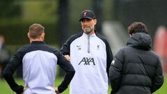 Klopp en un entrenamiento