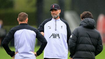 Klopp en un entrenamiento