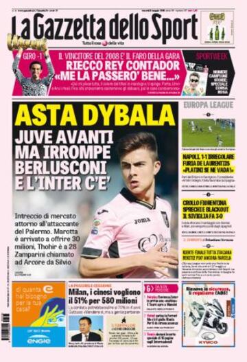 Portadas de la prensa deportiva