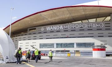 Después de la fiesta, continúan las obras en el Wanda Metropolitano