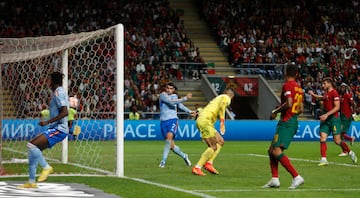 0-1. Álvaro Morata marca el primer gol.