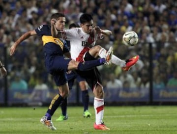 Boca Juniors igualó en la Bombonera ante River Plate 0-0 en la semifinal de ida de la Copa Sudamericana. 