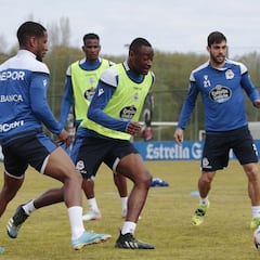 Alivio para De la Barrera: Mujaid ya se entrena con el grupo