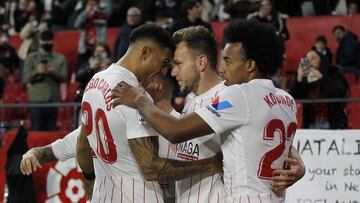 Celebración sevillista.