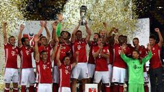 El Bayern celebra la Supercopa.
