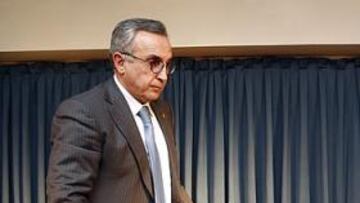 <b>EL PRESIDENTE. </b>Alejandro Blanco, máximo responsable del Comité Olímpico Español, instantes antes de comparecer ante la prensa.