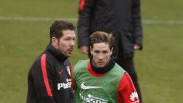 Fernando Torres y el Cholo Simeone.