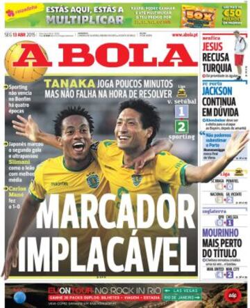 Portadas de la prensa deportiva