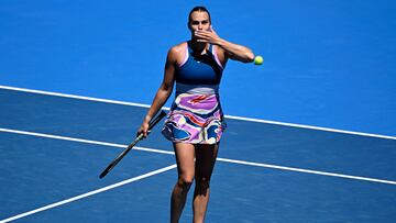 Aryna Sabalenka celebra su victoria en el Open de Australia.